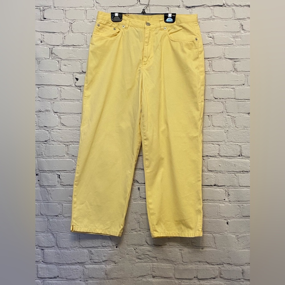 Vintage Ralph Lauren Women’s Capri Pants Size 10 Yellow Color